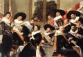 Banquet Of The Officers Of The St George Civic Guard Company 2 portrait Dutch Golden Age Frans Hals